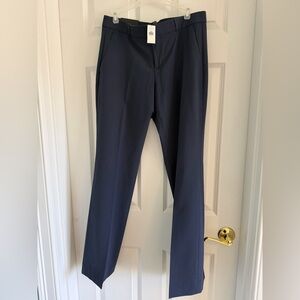 NWT Banana Republic Women's Navy Logan Straight-Leg Dress Trousers